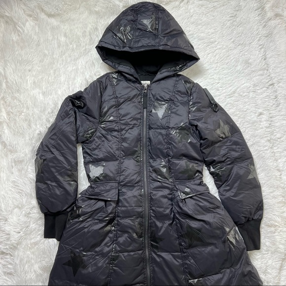 New Nununu Fancy Star Down Coat 10-11 Y Black - Picture 2 of 12